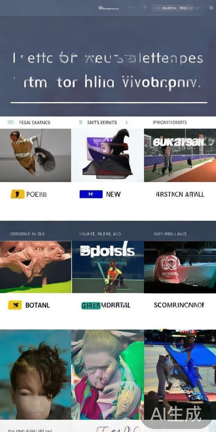 首页导航采用横向主导航栏，将体育项目、赛事、新闻、